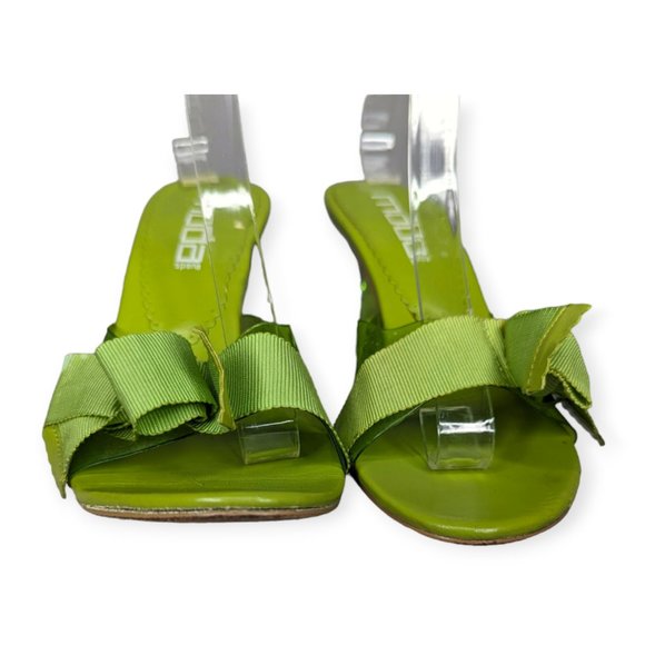Moda Green Acrylic Heels Size 6M - Picture 2 of 11